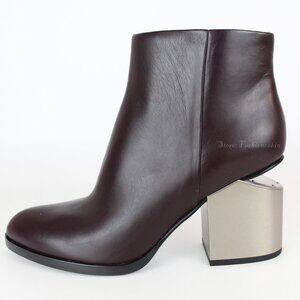 NEW Rare Alexander Wang Gabi Leather Ankle Boots | Cutout Heel | Iconic Designer